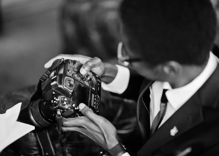 Retrato profesional realizado en estudio portátil